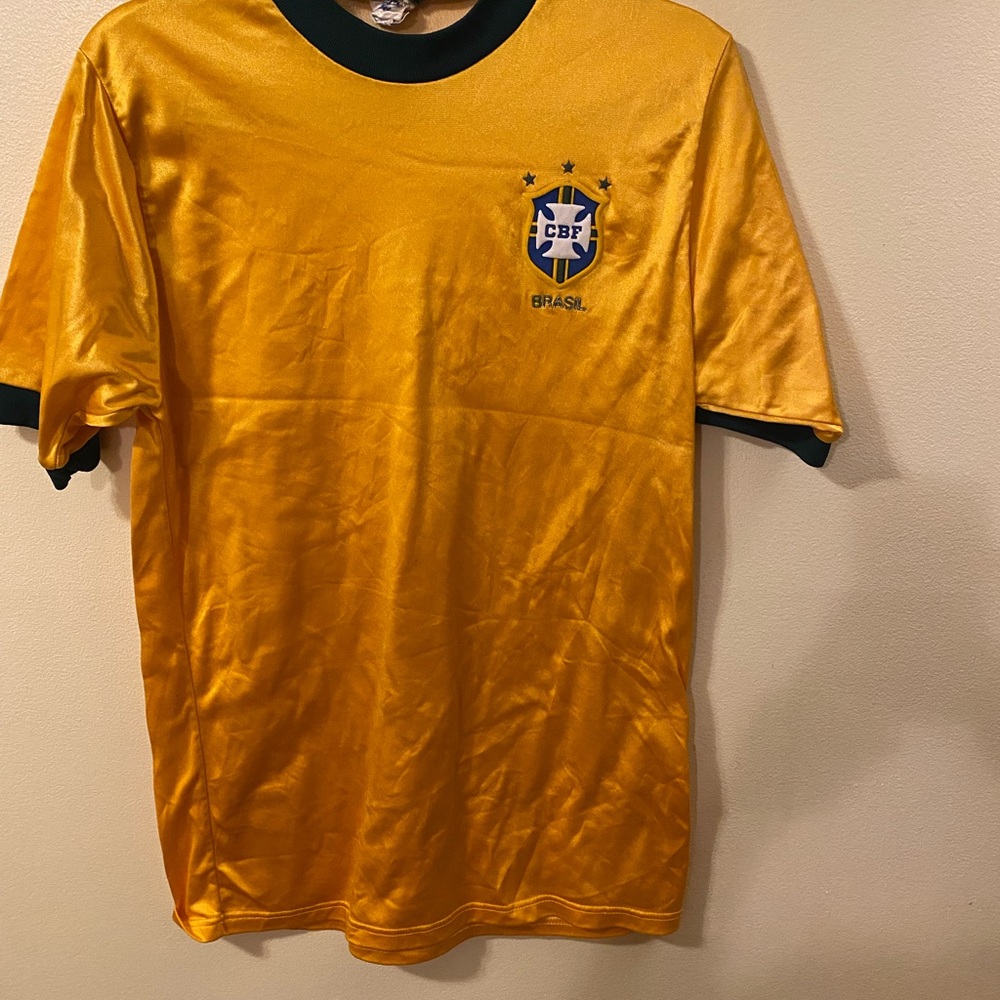 Vintage Umbro Made in England Brazil Soccer Jersey